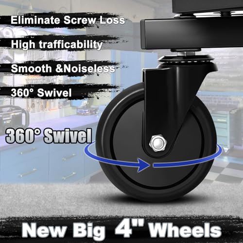 Rolling Stool with Wheels