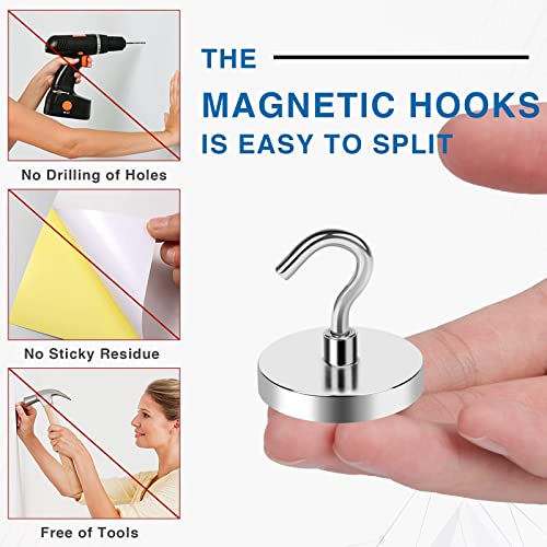 Magnetic Hooks for Cruise Cabins (12 Count)