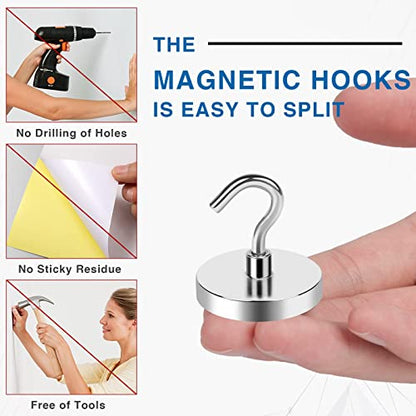 Magnetic Hooks for Cruise Cabins (12 Count)