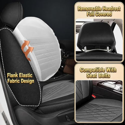 2 Front Car Seat Covers for Toyota Highlander 2007