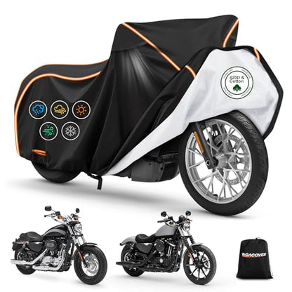 Motorcycle Cover for Harley Davidson Sport Model 420D & Cotton Lining