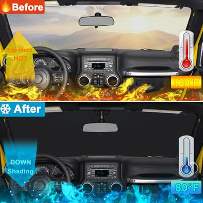 Windshield Sun Shade for Jeep Wrangler JK 2007