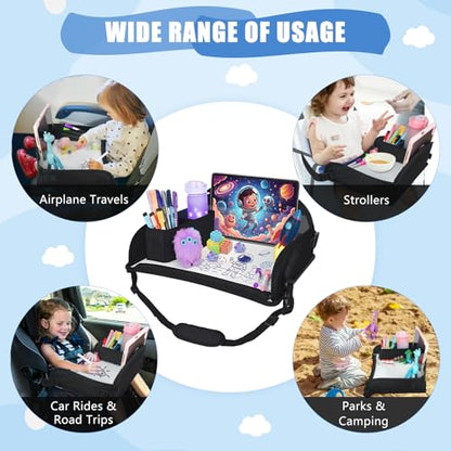 Upgraded Kids Travel Tray for Airplane (2 Count)