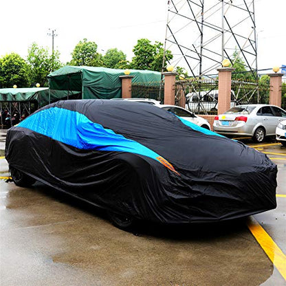 Waterproof Car Cover All Weather Snowproof UV Protection Windproof Outdoor Full Coupe
