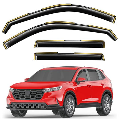 in Channel Window Visors Rain Guards for Honda CR (4 Count)