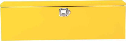 Steel Truck Bed Tool Box, Heavy Duty Waterproof Metal Toolbox Organizer with Lock and Key, Trailer Tool Box for Truck, Pickup, RV, Trailer