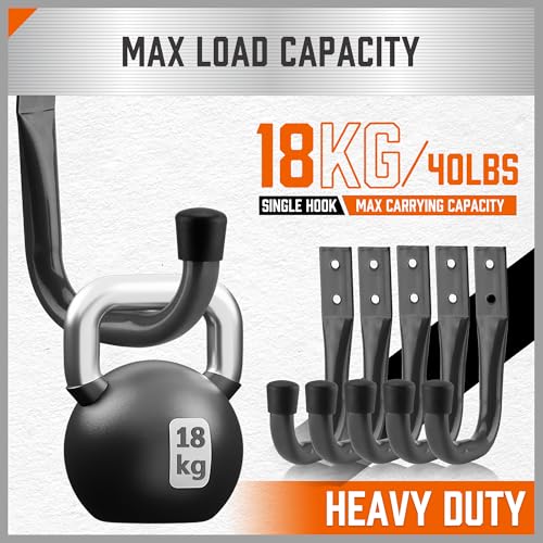 6 Pack Heavy Duty Metal Wall Hooks