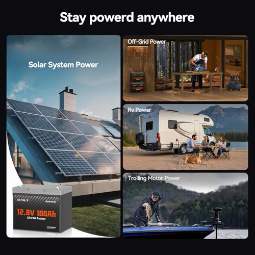 12V 100Ah LiFePO4 Lithium Battery with Bluetooth
