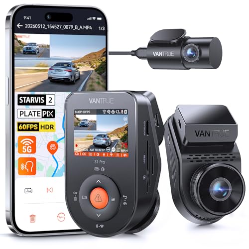 S1 Pro 60fps Dash Cam Front and Rear