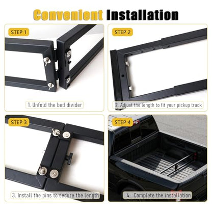 Universal Truck Bed Divider Compatible with 2015