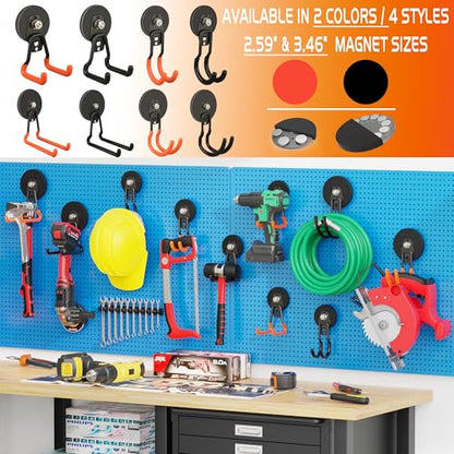 New Upgraded Garage Magnetic Hooks (2 Count)
