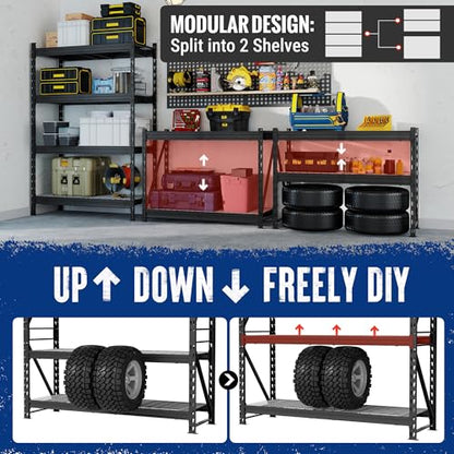 77 Inch Garage Utility Shelving