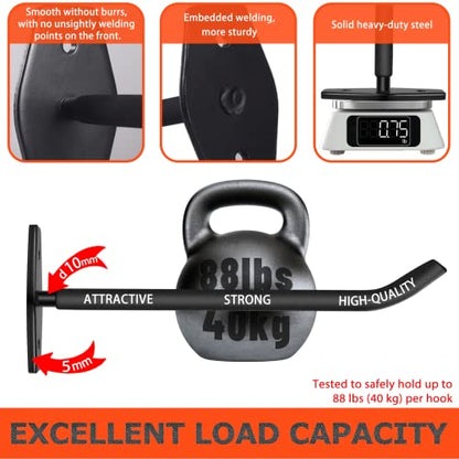 8 Pack 10 Inch Heavy Duty Garage Hooks (8 Count)