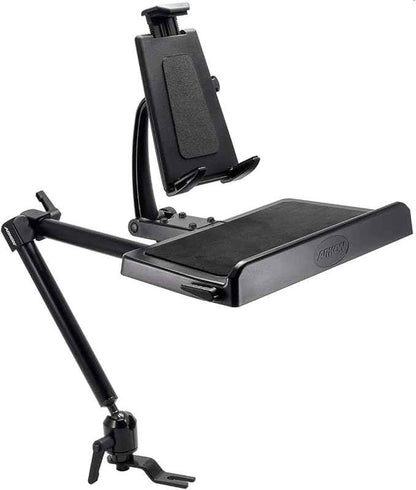 ARKON Mounts -Tablet And Keyboard Tray Combo Car Mount | Tablet Holder For Car | Professional-Grade Durability | Easy Installation | Keyboard Tray | Fits iPad and Samsung Tablets