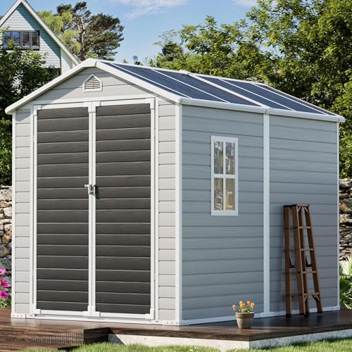 8x6 FT Large Resin Storage Shed