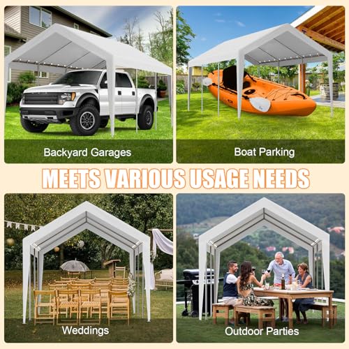 10' x 20' Carport Replacement Canopy Cover