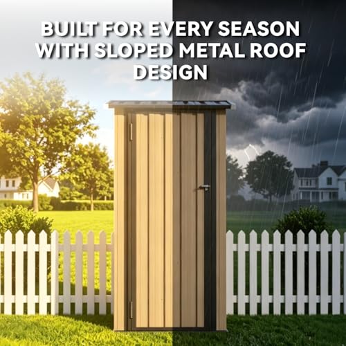 Outdoor Storage Shed with Floor