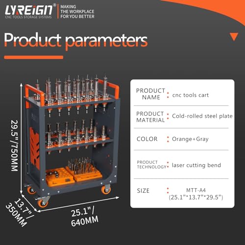 BT50 CNC Tool Holder Transfer Cart