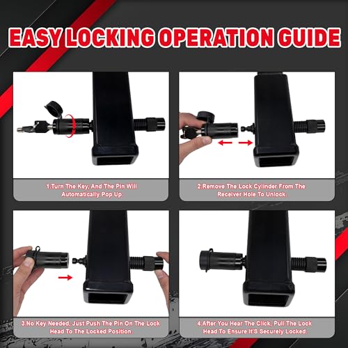 Trailer Hitch Lock for 2" Receiver