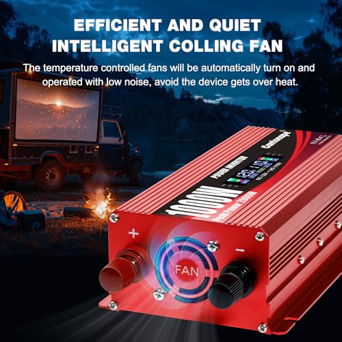 1000W Power Inverter DC 12V to 110V