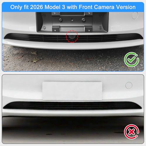 Grille Mesh Inserts for 2026 Tesla Model 3 with Front Camera Version