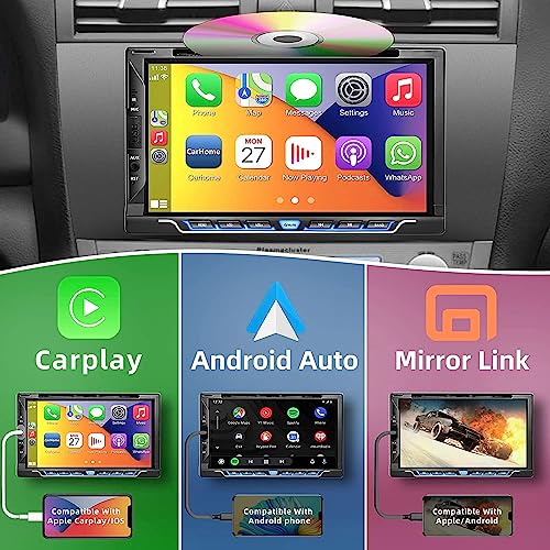 Double Din Car Stereo with CD