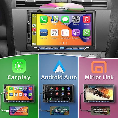 Double Din Car Stereo with CD