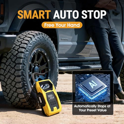 Cordless Tire Inflator Portable Air Compressor (2 pound(s))