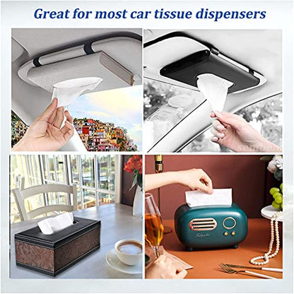 Car Facial Tissue Refill for Car Visor Holder (12 Count)