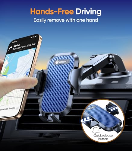 Stable Car Phone Holder [Upgraded Strongest Suction