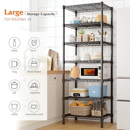7 Tier Metal Shelving Unit