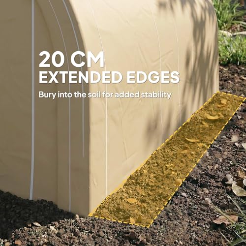 10' x 16' Carport Heavy Duty Portable Garage Storage Tent Beige
