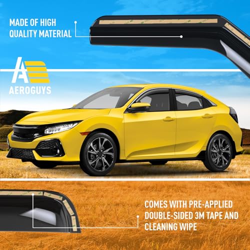 Extra Durable Window Deflectors in (4 Count)
