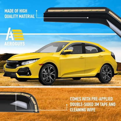 Extra Durable Window Deflectors in (4 Count)