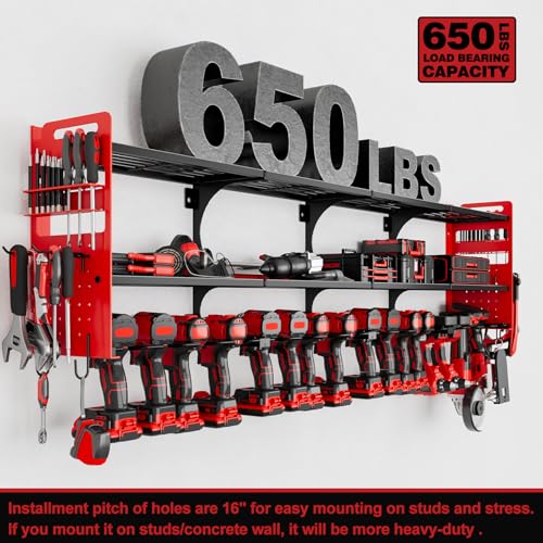 64" Garage Power Tool Wall Organizer
