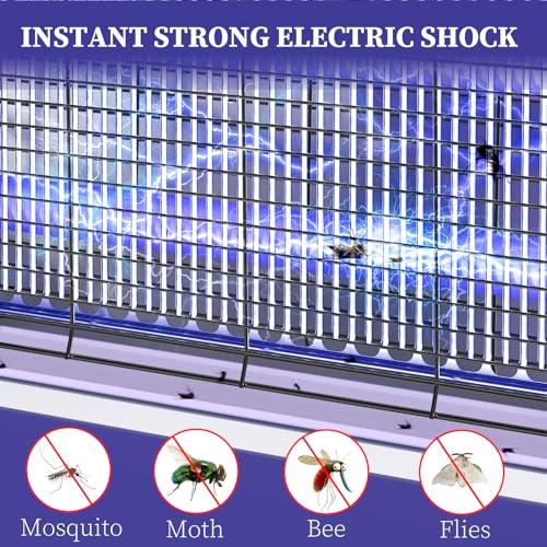 Electric Bug Zapper 3200V Mosquito Zapper Killer Indoor Insect Killer with Hanging Chain Mosquito Trap with Removable Collection Tray USB Electric Bug Zapper Outdoor for Home Office