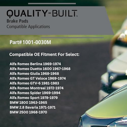 Rear Semi Metallic Brake Pads