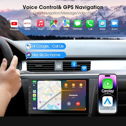 2 Din Car Radio with Wireless CarPlay & Android Auto