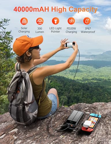 Solar Power Bank 40000mAh