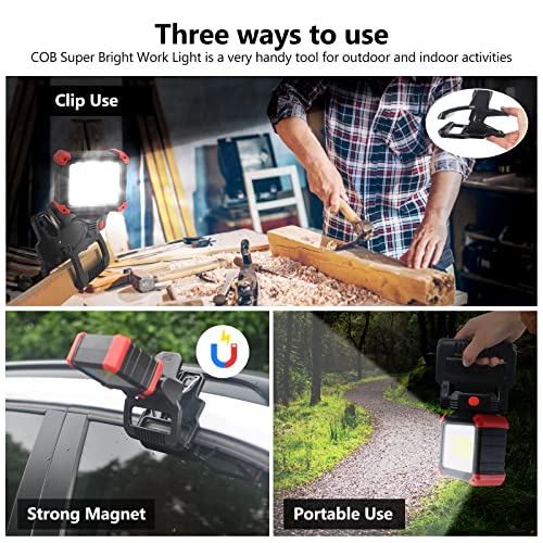 LED Rechargeable Work Light with Clamp