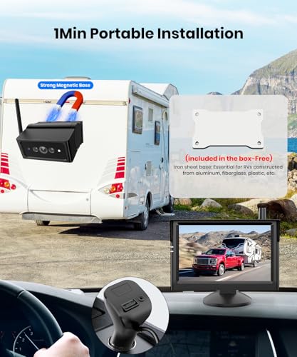 5 Inch Magnetic Wireless Backup Camera