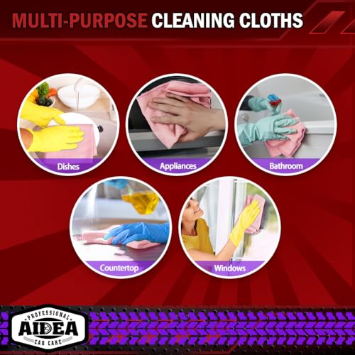 Microfiber Cleaning Cloth Pink 10PK (10 Count)