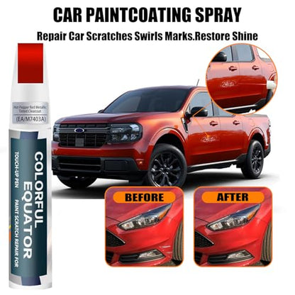 EA M7403A Hot Pepper Red Metallic Tinted Clearcoat Touch Up Paint for Ford