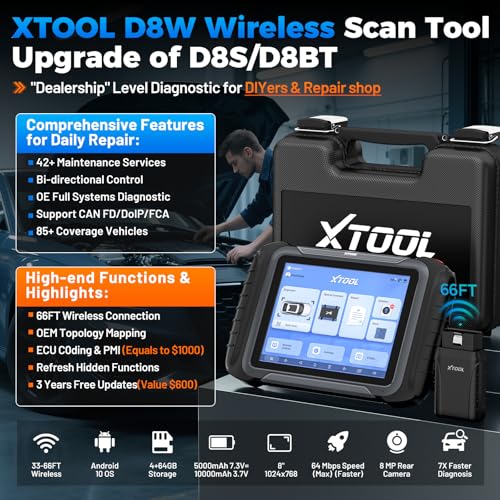 D8W Wireless Bidirectional Scan Tool