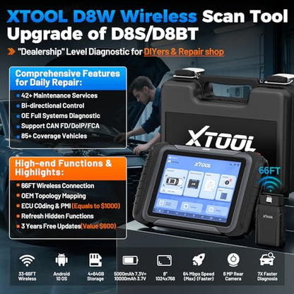 D8W Wireless Bidirectional Scan Tool