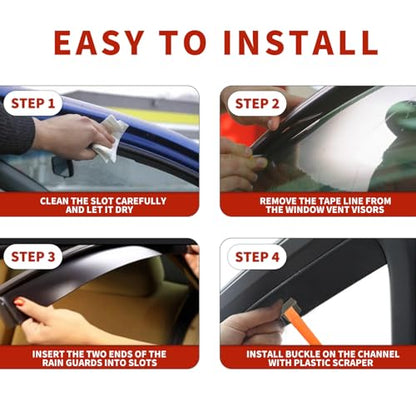 in Channel Rain Guards Fit for 2015 (4 Count)