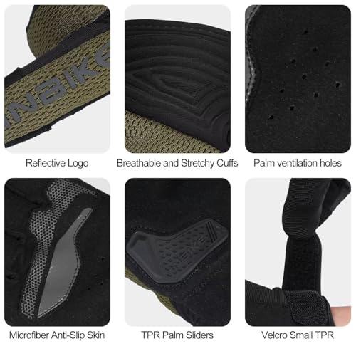 Breathable Mesh Motorcycle Gloves for Men