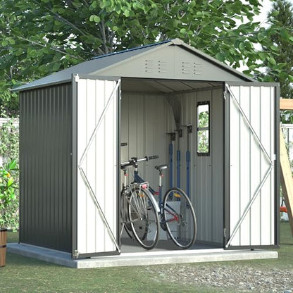 6x6 ft Metal Storage Shed Outdoor