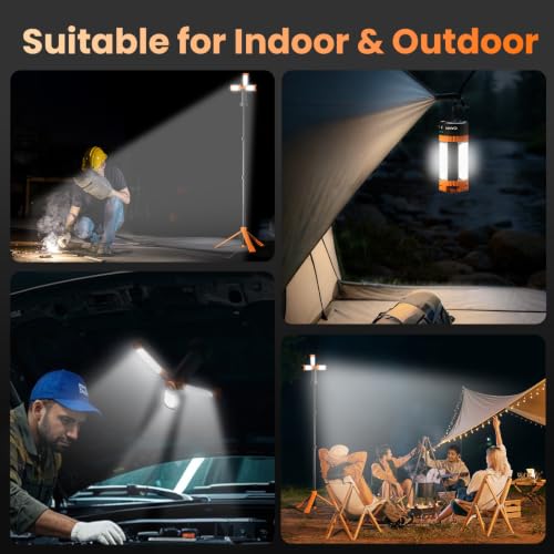 Rechargeable Camping Light with Tripod Stand
