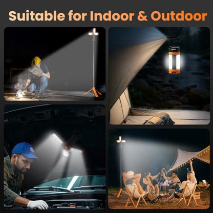 Rechargeable Camping Light with Tripod Stand